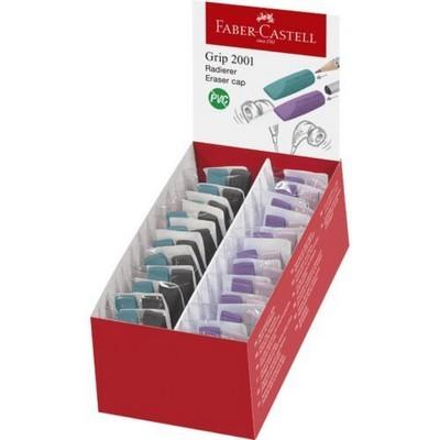 ΓΟΜΑ FABER CASTELL GRIP CUP ΜΑΥΡΟ/ΜΠΛΕ - ΡΟΖΕ-ΒΙΟΛΕ (2 ΤΕΜ)