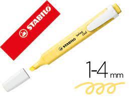 ΜΑΡΚΑΔΟΡΟΣ ΥΠΟΓΡΑΜΜΙΣΕΩΣ STABILO SWING PASTEL 275/144 YELLOW