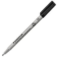 ΜΑΡΚΑΔΟΡΟΣ ΥΑΛΟΓΡΑΦΟΣ STAEDTLER315 LUMOCOLOR M NON-PERMANENT(ΓΡΑΦΗ 1.0MM) 315-9 ΜΑΥΡΟ