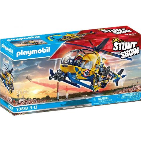 PLAYMOBIL 70833 AIR STUNT SHOW ΕΛΙΚΟΠΤΕΡΟ ΜΕ ΚΙΝΗΜΑΤΟΓΡΑΦΙΚΟ ΣΥΝΕΡΓΕΙΟ