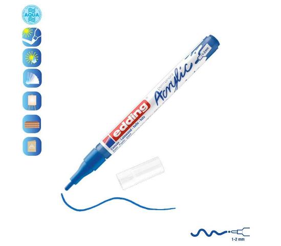 ΑΚΡΥΛΙΚΟΣ ΜΑΡΚΑΔΟΡΟΣ EDDING 5300 1-2ΜΜ BLUE GENTIAN 903