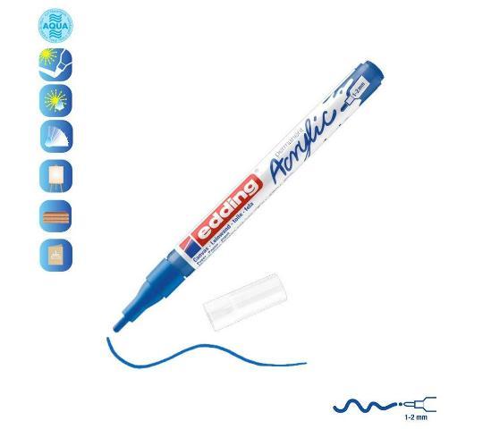 ΑΚΡΥΛΙΚΟΣ ΜΑΡΚΑΔΟΡΟΣ EDDING 5300 1-2ΜΜ BLUE GENTIAN 903