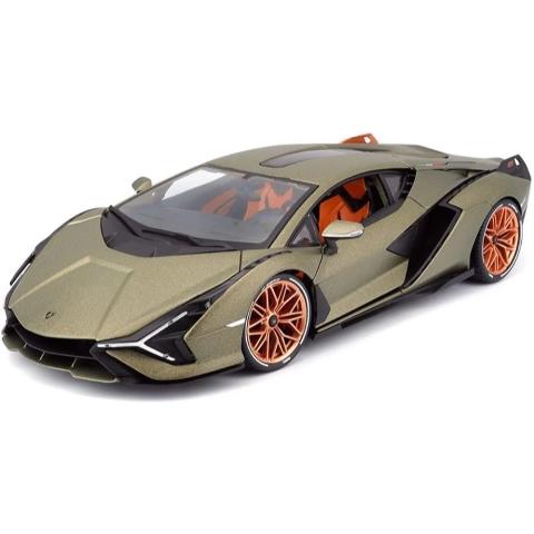 BBURAGO 1/18 PLUS  LAMBORGHINI SIAN FKP 37 GREEN