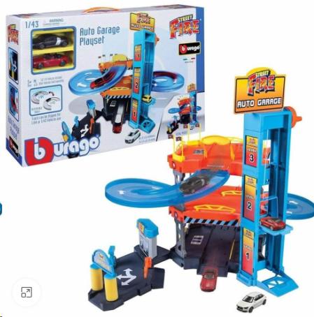 BBURAGO ΠΙΣΤΑ ΓΚΑΡΑΖ 1/43 STREET FIRE AUTO GARAGE INC. 2PCS 1/43 STR.FI