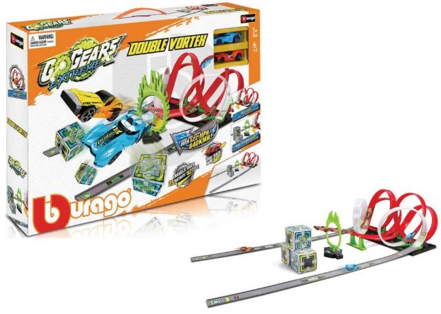 BBURAGO ΠΙΣΤΑ GOGEARS EXTREME DOUBLE VORTEX & LAUNCH PLAYSET (IN