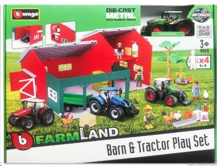 BBURAGO FARMLAND FARM SET WITH 1 TRACTOR