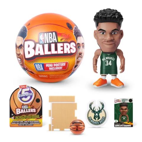ZURU ΠΑΙΧΝΙΔΙ ΜΙΝΙΑΤΟΥΡΑ ΣΥΛΛΕΚΤΙΚΟ 5 SURPRISE SEASON 1 NBA BALLERS ΤΕΜΑΧΙΟ 3+
