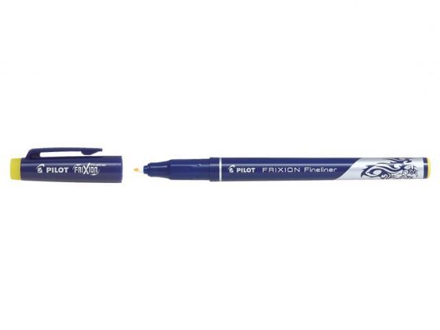 ΣΤΥΛΟ ΜΕ ΓΟΜΑ PILOT FRIXION FINELINER ΚΙΤΡΙΝΟ
