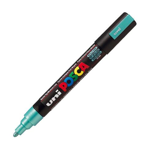 ΜΑΡΚΑΔΟΡΟΣ POSCA PC-5M ΠΡΑΣΙΝΟ ΜΕΤΑΛΛΙΚΟ