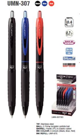 ΜΑΡΚΑΔΟΡΑΚΙ UNIBALL SIGNO 307 ΜΑΥΡΟ 07