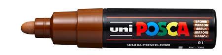 ΜΑΡΚΑΔΟΡΟΣ POSCA PC-7Μ BULLET ΤΙΡ ΚΑΦΕ