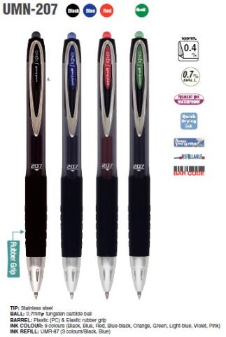 ΜΑΡΚΑΔΟΡΑΚΙ UNIBALL SIGNO UMN-207 BLUE ΜΑΥΡΟ
