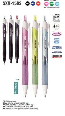 ΣΤΥΛΟ ΔΙΑΡΚΕΙΑΣ UNIBALL JETSTREAM SXN-150S 10 ΜΑΥΡΟ