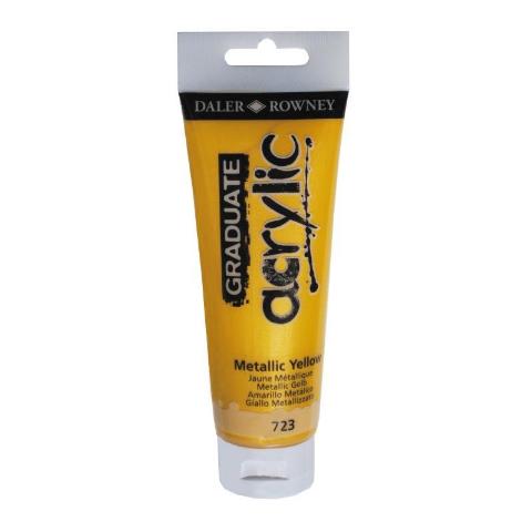 ΑΚΡΥΛΙΚΟ ΧΡΩΜΑ 120ML 723 GRADUATE METALLIC YELLOW