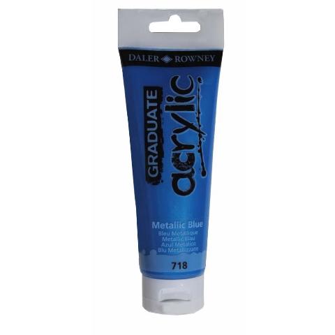 ΑΚΡΥΛΙΚΟ ΧΡΩΜΑ 120ML 718 GRADUATE METALLIC BLUE