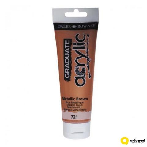 ΑΚΡΥΛΙΚΟ ΧΡΩΜΑ 120ML 721 GRADUATE METALLIC BROWN