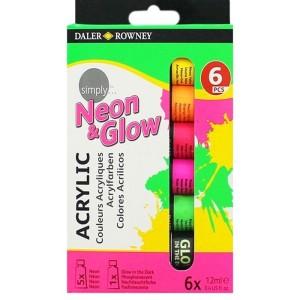 ΣΕΤ ΑΚΡΥΛΙΚΑ 12 ΧΡΩΜΑΤΩΝ 12ML ΝΕΟΝ SIMPLY DALER ROWNEY