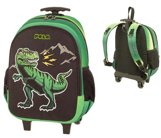 ΤΣΑΝΤΑ ΤΡΟΛΛΕΥ POLO JUNIOR FRENZI 8302 DINOSAUR