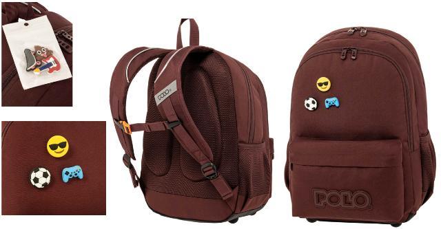 ΤΣΑΝΤΑ POLO PINS 3400 BURGUNDY-ΒΟΥΡΓΟΥΝΔΙ