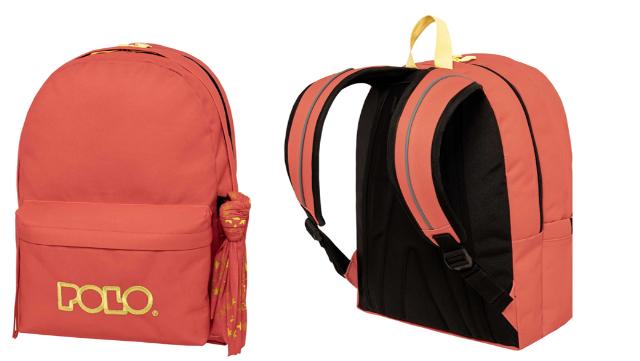 ΤΣΑΝΤΑ POLO ORIGINAL DOUBLE SCARF 3671 CORAL/YELLOW-ΚΟΡΑΛΛΙ/ΚΙΤΡΙΝΟ