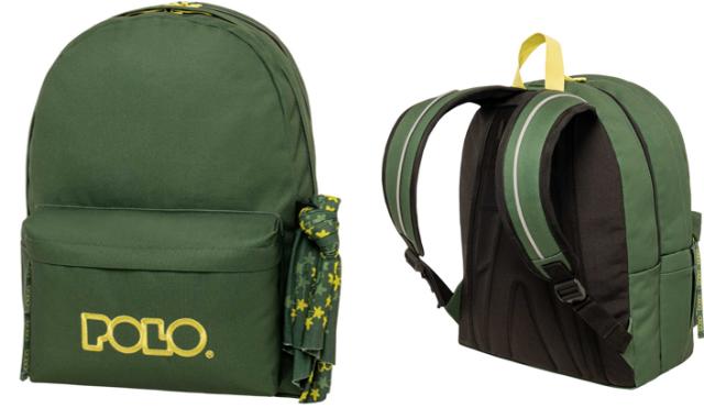 ΤΣΑΝΤΑ POLO ORIGINAL DOUBLE SCARF 6271 GREEN/YELLOW-ΠΡΑΣΙΝΟ/ΚΙΤΡΙΝΟ