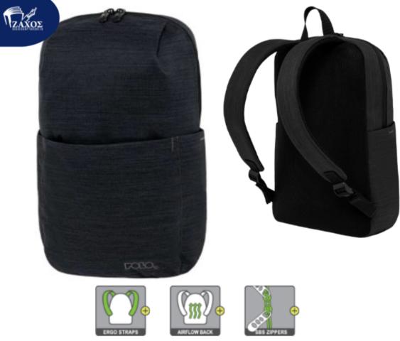 ΤΣΑΝΤΑ POLO AIRY 10LT BLACK-ΜΑΥΡΟ 2001