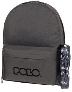 ΤΣΑΝΤΑ POLO ORIGINAL DOUBLE SCARF TITANIUM-BLACK/ΤΙΤΑΝΙΟ-ΜΑΥΡΟ 2620