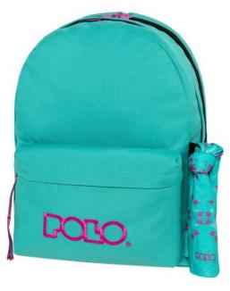 ΤΣΑΝΤΑ POLO ORIGINAL DOUBLE SCARF CYAN-DARK FUCHIA/ΚΥΑΝΟ-ΣΚΟΥΡΟ ΦΟΥΞΙΑ 5644