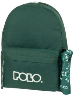 ΤΣΑΝΤΑ POLO ORIGINAL DOUBLE SCARF DARK GREEN-LIGHT CYAN/ΣΚΟΥΡΟ ΠΡΑΣΙΝΟ-ΑΝΟΙΧΤΟ ΚΥΑΝΟ 6357