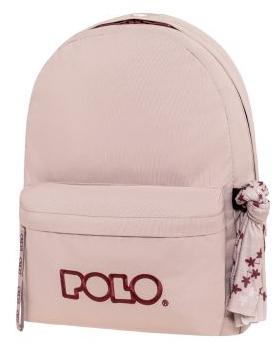 ΤΣΑΝΤΑ POLO ORIGINAL SCARF LILAC/CHERRY-ΛΙΛΑ/ΒΥΣΣΙΝΙ 4532