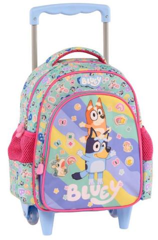 ΤΣΑΝΤΑ ΝΗΠΙΑΓΩΓΕΙΟΥ ΤΡΟΛΛΕΥ STICKERS RAIN BLUEY