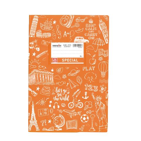ΤΕΤΡΑΔΙΟ ΕΞΗΓΗΣΗ DOODLE 17Χ25 50Φ ΠΟΡΤΟΚΑΛΙ