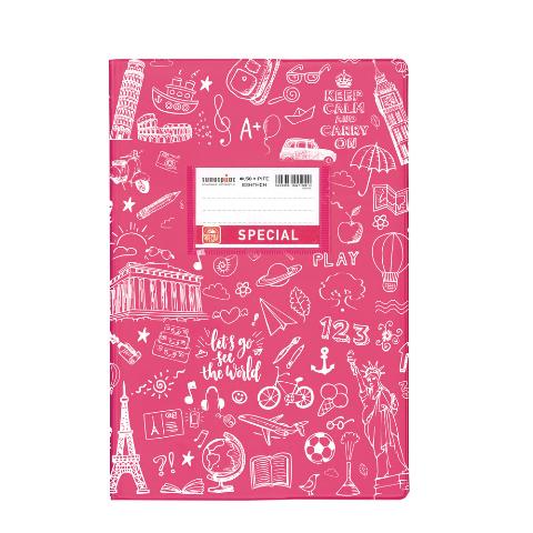 ΤΕΤΡΑΔΙΟ ΕΞΗΓΗΣΗ DOODLE 17Χ25 50Φ ΦΟΥΞΙΑ