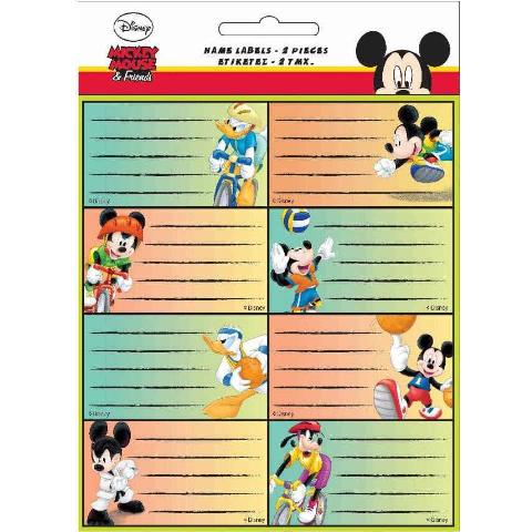 ΕΤΙΚΕΤΕΣ ΣΧΟΛΙΚΕΣ 16ΤΕΜ MICKEY