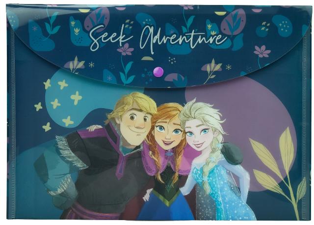 ΦΑΚΕΛΟΣ ΜΕ ΚΟΥΜΠΙ Α4 ΣΧΟΛΙΚΟ PP FROZEN