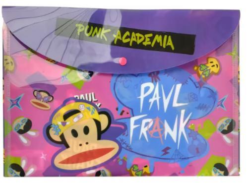 ΦΑΚΕΛΟΣ ΜΕ ΚΟΥΜΠΙ Α4 ΣΧΟΛΙΚΟ PAUL FRANK PUNK