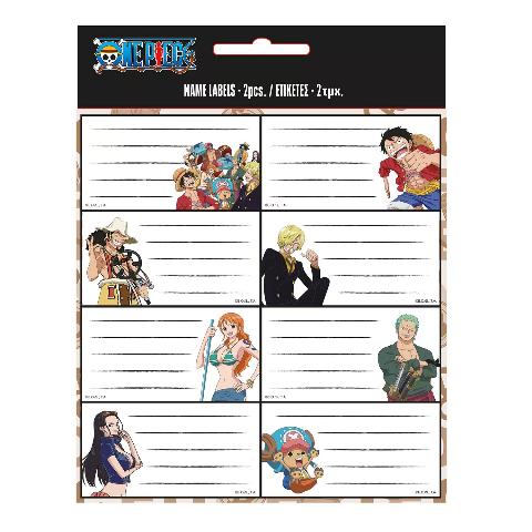 ΕΤΙΚΕΤΕΣ ΣΧΟΛΙΚΕΣ 16ΤΕΜ ONE PIECE