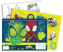 ΜΠΛΟΚ ΖΩΓΡΑΦΙΚΗΣ 23Χ32 40Φ SPIDEY DINO WEBS