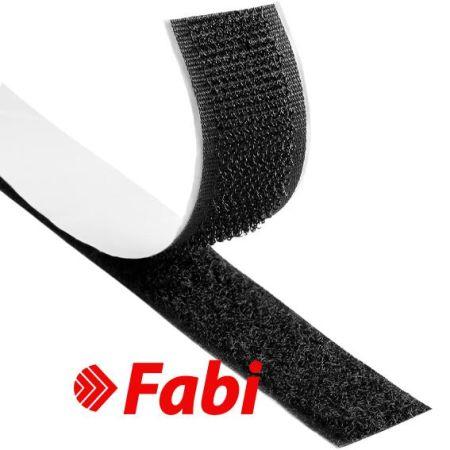 ΤΑΙΝΙΑ VELCRO 25MM X 2 ΜΕΤΡΑ FABI ΜΑΥΡΗ ΑΥΤΟΚΟΛΛΗΤΗ