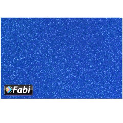 ΧΑΡΤΟΝΙ GLITTER 50X70CM ΜΠΛΕ FABI