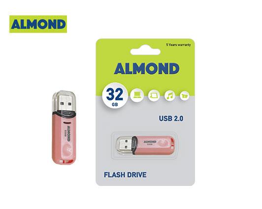 USB 16GB 2.0 ALMOND FLASH DRIVE PASTEL ΡΟΖ
