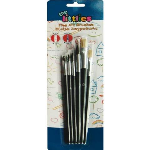 ΣΕΤ ΠΙΝΕΛΑ 6ΤΕΜ ΤΗΕ LITTLIES ΡΟΝΥ HAIR 2-4-6-10 BRISTLE 8-12