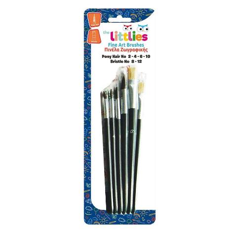 ΣΕΤ ΠΙΝΕΛΑ 6ΤΕΜ ΤΗΕ LITTLIES ΡΟΝΥ HAIR 2-4-6-10 BRISTLE 8-12