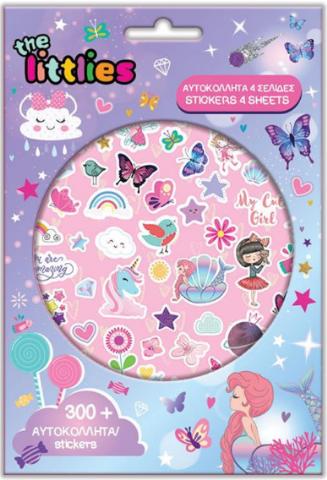 ΜΠΛΟΚ ΜΕ 300 ΑΥΤΟΚΟΛΛΗΤΑ 14Χ21CM THE LITTLES GIRL