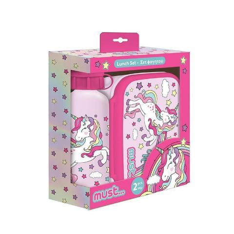 ΣΕΤ ΦΑΓΗΤΟΔΟΧΕΙΟ 800ML & ΠΑΓΟΥΡΙ 500ML ΑΛΟΥΜΙΝΙΟΥ MUST UNICORN