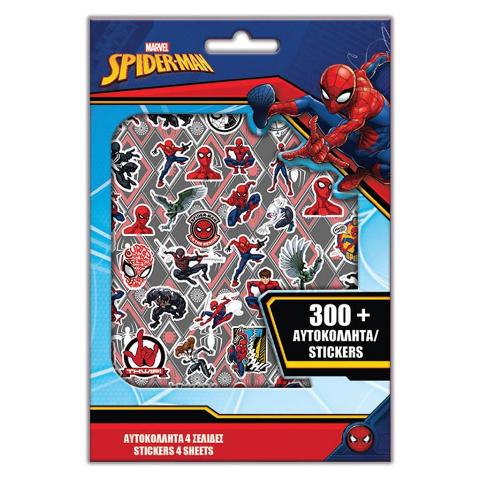 ΜΠΛΟΚ ΜΕ 300 ΑΥΤΟΚΟΛΛΗΤΑ 14Χ21CM SPIDERMAN
