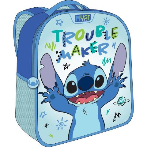ΤΣΑΝΤΑ ΝΗΠΙΑΓΩΓΕΙΟΥ 1ΘΗΚΗ 3D EVA LILO & STITCH TROUBLE MAKER 26Χ10Χ32