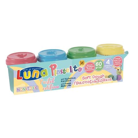 ΠΛΑΣΤΟΖΥΜΑΡΑΚΙ ΣΕΤ LUNA 60GR X4 ΧΡΩΜΑΤΑ PASTEL