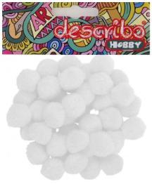 POMPONS 25MM 50TEM ΛΕΥΚΟ DESCRIBO