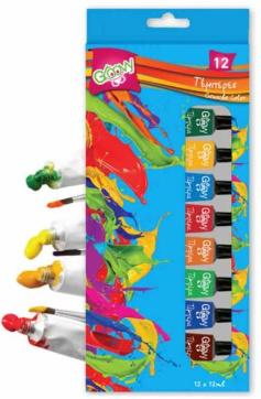 ΤΕΜΠΕΡΕΣ ΣΕΤ 12 ΧΡΩΜΑΤΩΝ 12ML GROOVY